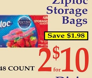 Ziploc Storage Bags