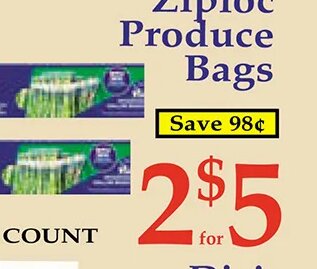 Ziploc Produce Bags