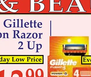 Gillette Fusion Razor 2 Up