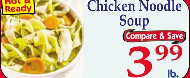 Chicken Noodle Soup at Market Basket