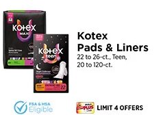 Kotex Pads & Liners