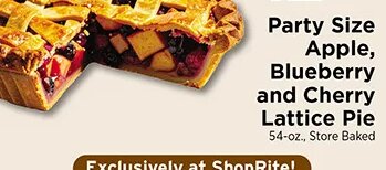 Party Size Apple, Blueberry and Cherry Lattice Pie