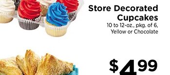 Store Decorated Cupcakes