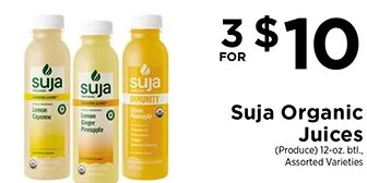 Suja Organic Juices at ShopRite