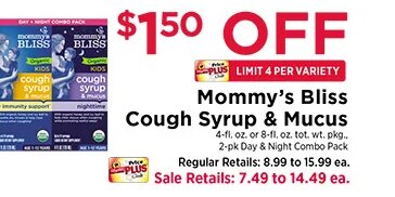 Mommy's Bliss Cough Syrup & Mucus