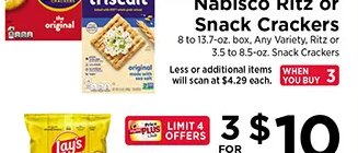 Nabisco Ritz or Snack Crackers at ShopRite