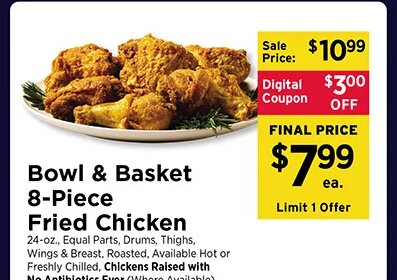Bowl & Basket 8-Piece Fried Chicken