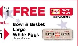 Bowl & Basket White Eggs