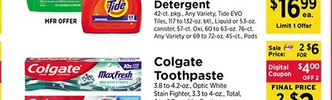 Gain / Tide Laundry Detergent