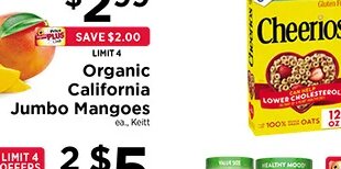 Organic California Jumbo Mangoes