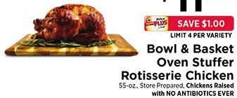 Bowl & Basket Oven Stuffer Rotisserie Chicken