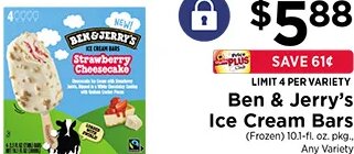 Ben & Jerry's Ice Cream Bars
