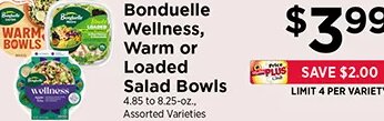 Bonduelle Wellness, Warm or Loaded Salad Bowls at ShopRite