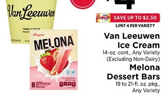 Van Leeuwen Ice Cream & Melona Dessert Bars