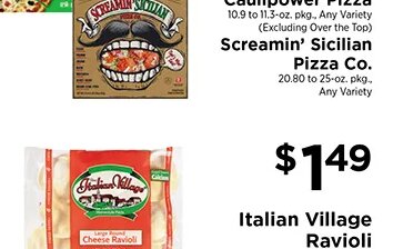 Caulipower Pizza & Screamin' Sicilian Pizza Co. at ShopRite