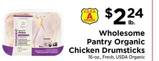 Wholesome Pantry Organic Chicken Drumsticks