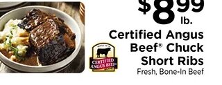 Certified Angus Beef Chuck Short Ribs