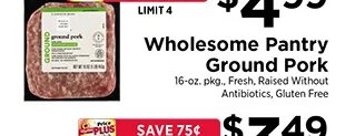 Wholesome Pantry Ground Pork