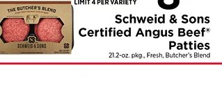 Schweid & Sons Certified Angus Beef Patties