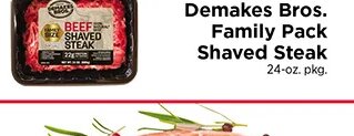 Demakes Bros. Family Pack Shaved Steak