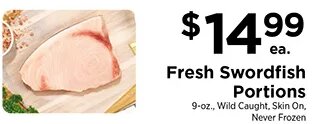 Fresh Swordfish Portions