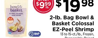 2-lb. Bag Bowl & Basket Colossal EZ-Peel Shrimp