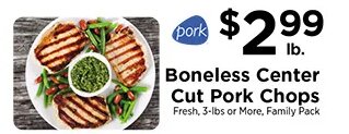 Boneless Center Cut Pork Chops