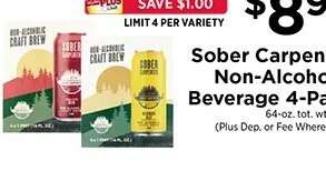 Sober Carpenter Non-Alcoholic Beverage 4-Pack