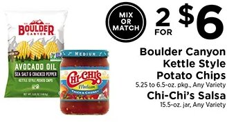 Boulder Canyon Kettle Style Potato Chips / Chi-Chi's Salsa