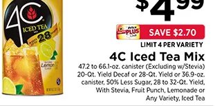 4C Iced Tea Mix at ShopRite