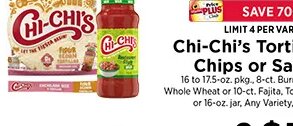 Chi-Chi's Tortilla Chips or Salsa