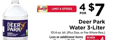 Deer Park Water 3-Liter at ShopRite