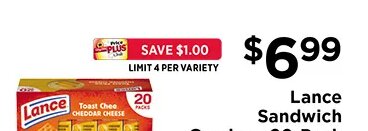 Lance Sandwich Crackers 20-Pack