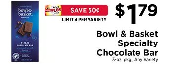 Bowl & Basket Specialty Chocolate Bar at ShopRite