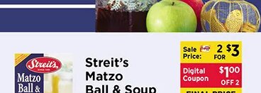 Streit's Matzo Ball & Soup Mix at ShopRite