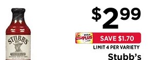 Stubb's BBQ Sauce at ShopRite