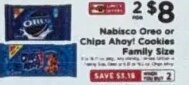 Nabisco Oreo or Chips Ahoy! Cookies