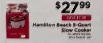 Hamilton Beach 5-Quart Slow Cooker