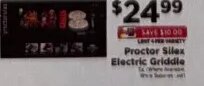 Proctor Silex Electric Griddle