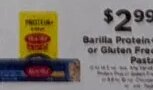 Barilla Protein+ or Gluten Free Pasta