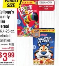 Kellogg's Family Size Cereal at Smart & Final