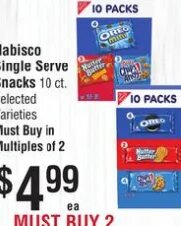 Nabisco Single Serve Snacks