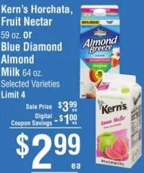 Kern's Horchata/Fruit Nectar/Almond Milk