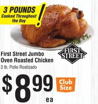 First Street Jumbo Oven Roasted Chicken