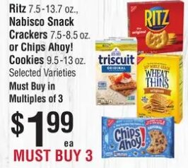 Ritz/Triscuit/Chips Ahoy at Smart & Final
