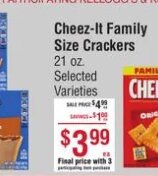 Cheez-It Family Size Crackers at Smart & Final