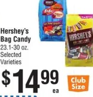 Hershey's Bag Candy at Smart & Final