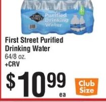 First Street Purified Drinking Water