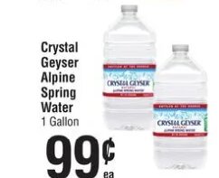 Crystal Geyser Alpine Spring Water