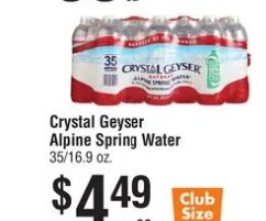 Crystal Geyser Alpine Spring Water at Smart & Final